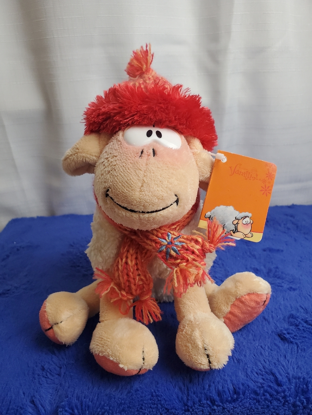 Vanillivi White Sheep Plush NWT By Depesche Diddl Cartoon GERMANY VHTF